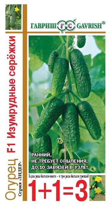 Огурец Изумрудные сережки 1+1 Гавриш Ц