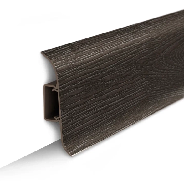 Плинтус напольный из ПВХ Идеал Классик 55 303 Венге темн.2.2