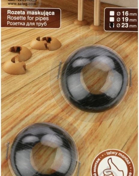 Розетка Salag для труб Дуб Палёный 23мм