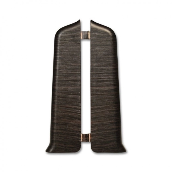 Загл. прав.+лев. для плин. ПВХ Royce 80мм 303 Дуб Соубери