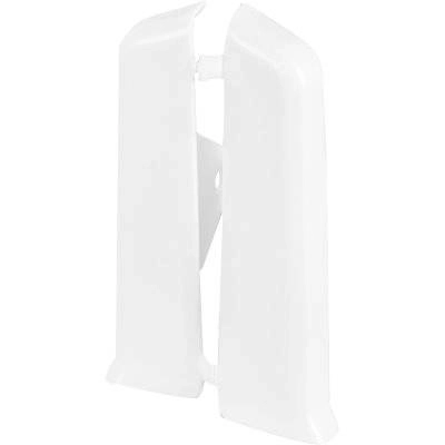 Загл. прав.+лев. для плин. ПВХ Royce 80мм 318 Белый матовый