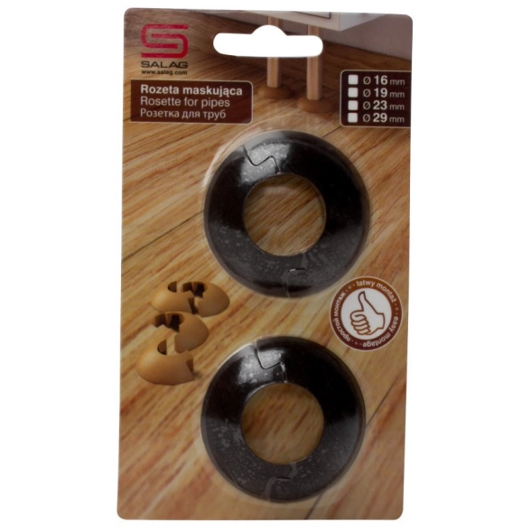 Розетка Salag для труб Венге 23мм