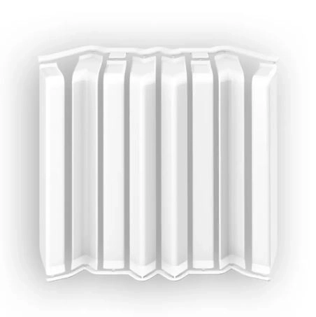 Накладки для плин.нап.прямоуг.ПВХ 80мм Идеал Дюра 001 белый