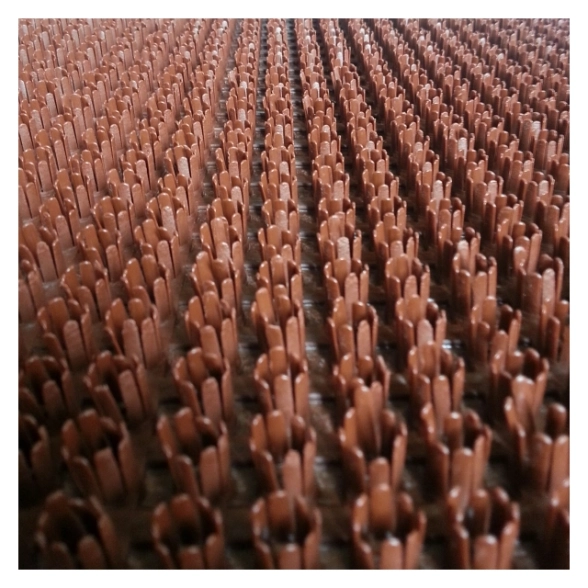 Коврик щетинистый 0,9м Альфа-Стиль 135 коричневый