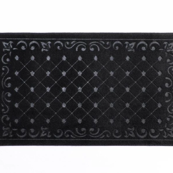 Коврик влаговпитывающий Ромбы 45*75см черный