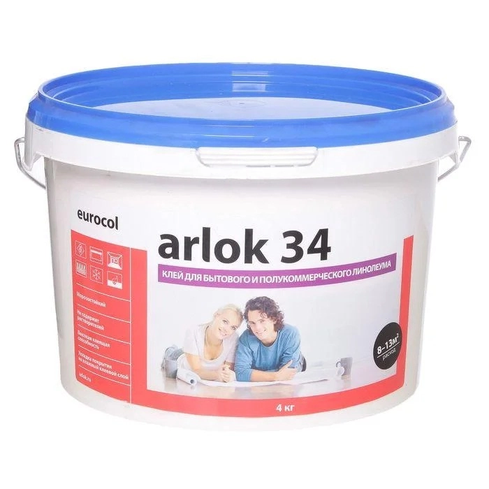 Клей Arlok 34 дисперс.д/быт.и коммерч. лин. 4кг