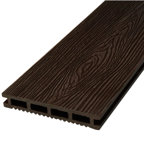 Доска террасная Варяжский композит 140*22*3000 Шоколад