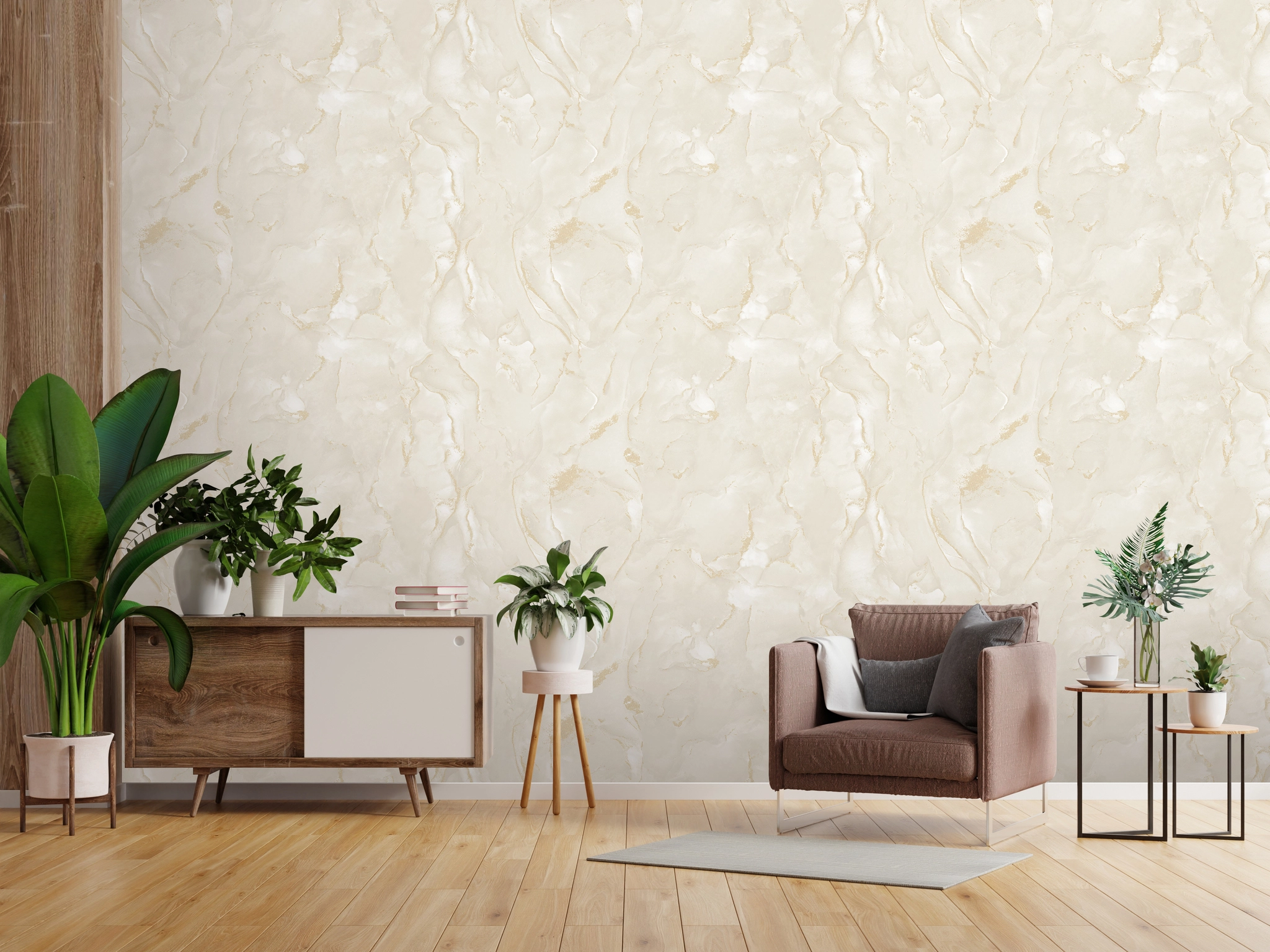 Обои флизелиновые Startdeco Сириус 285898 бежевые 1.06x10м-image-1