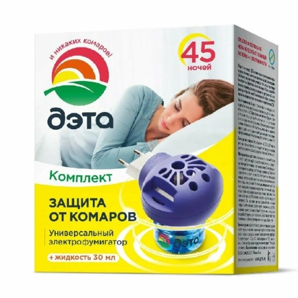 Комплект ДЭТА Insecto (жидк 30мл/45ноч+фум)