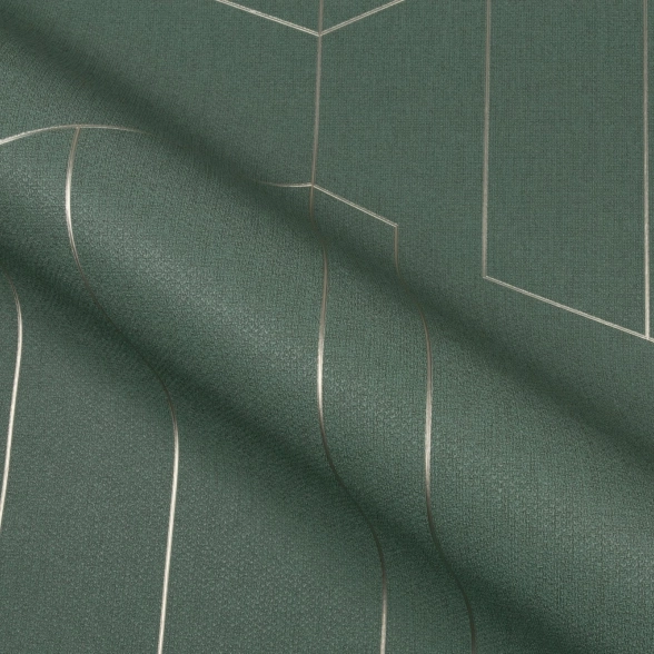 Обои флизелиновые TrendColor TC72376-77 Trend Lines зеленые 1,06x10м-image-1