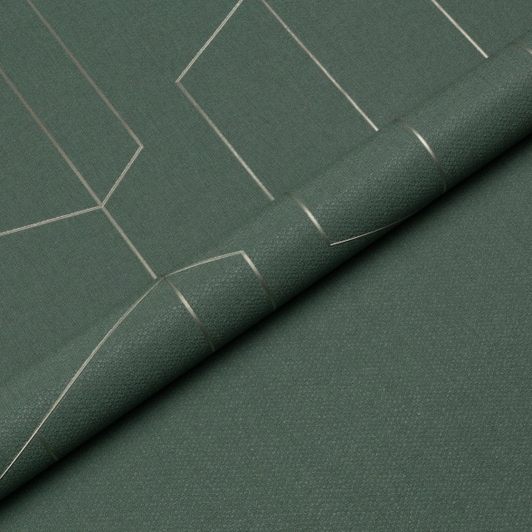 Обои флизелиновые TrendColor TC72376-77 Trend Lines зеленые 1,06x10м-image-4