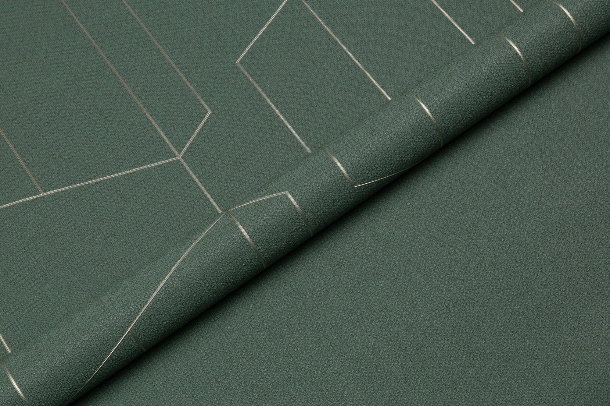 Обои флизелиновые TrendColor TC72376-77 Trend Lines зеленые 1,06x10м-image-4