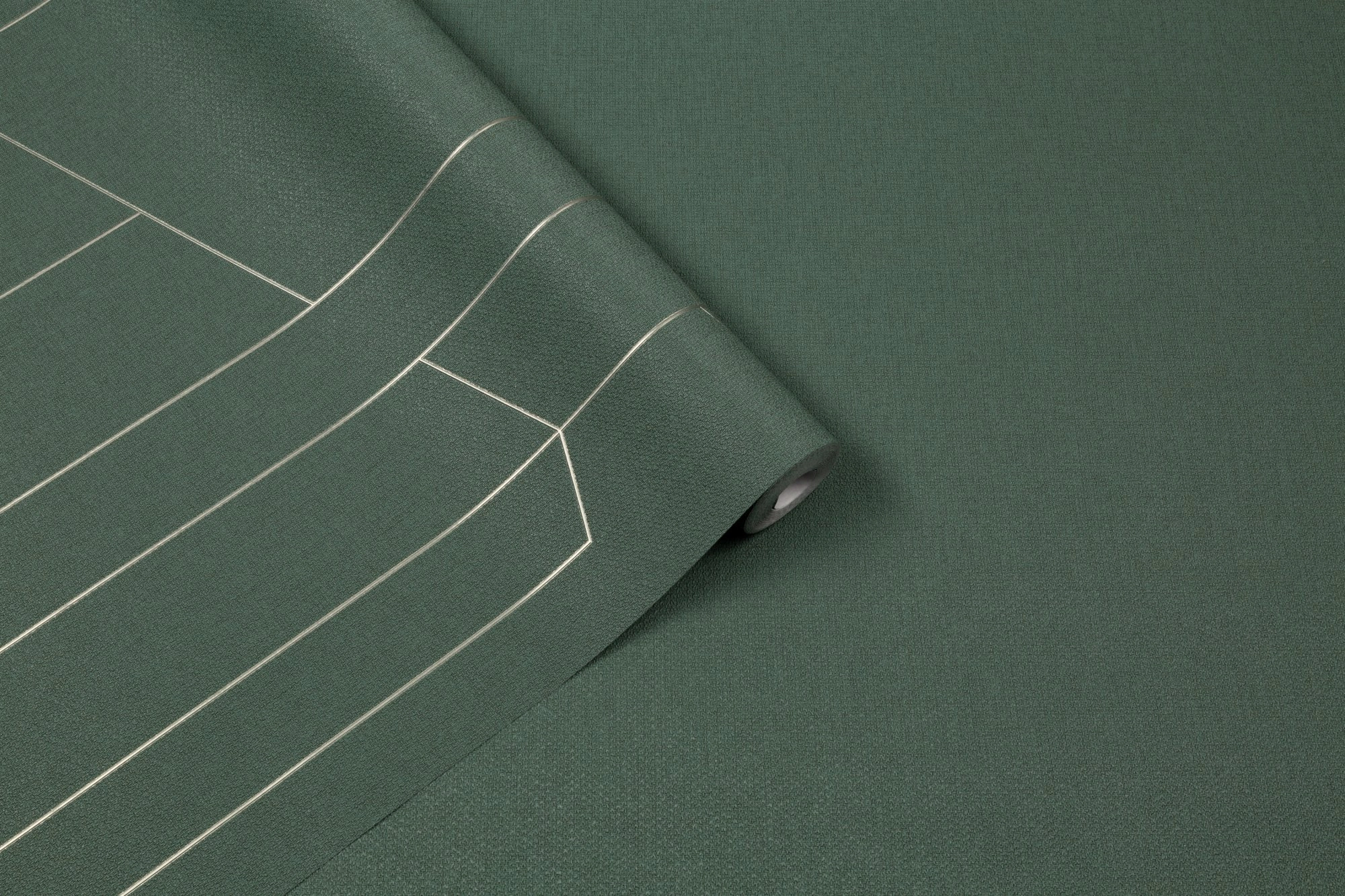 Обои флизелиновые TrendColor TC72377-77 Trend Lines зеленые 1.06x10м-image-2