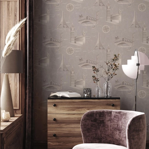 Обои Палитра PL72406-42 Travel Wall флиз. 1,06Х10м-image-5