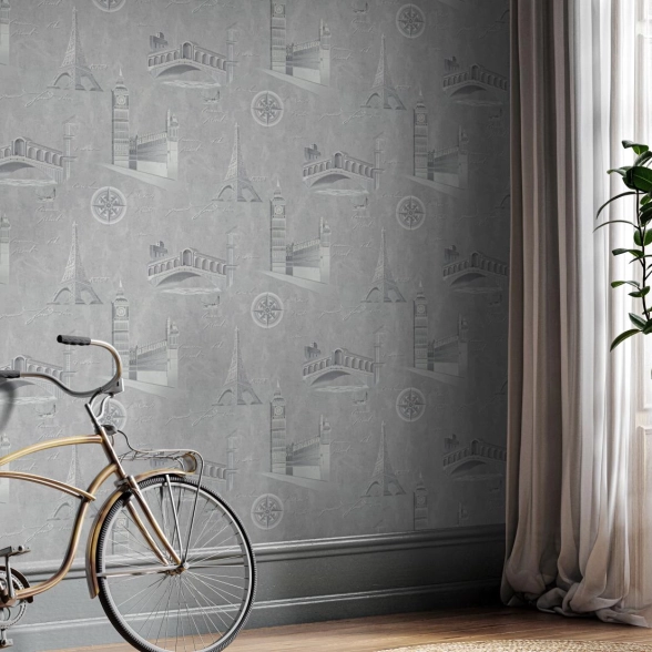 Обои Палитра PL72406-44 Travel Wall флиз. 1,06Х10м-image-3