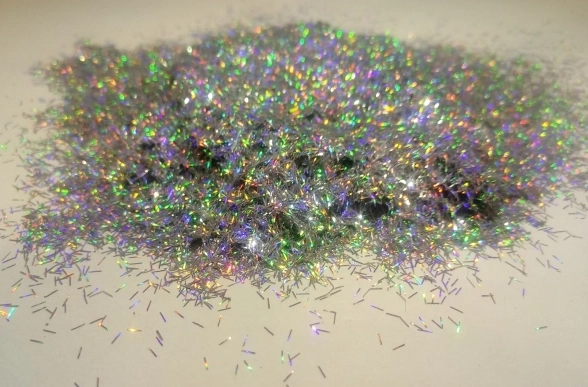 Люрекс Bioplast SM49 серебро голография