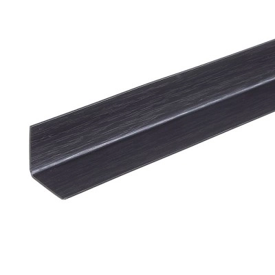 Уголок ПВХ 20х20 Идеал венге черный 2.7м