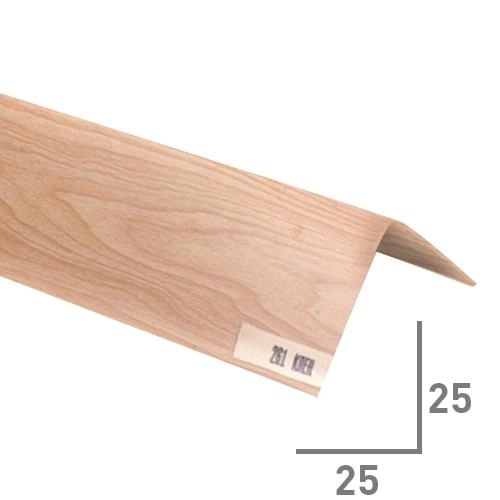Уголок ПВХ 25х25 Идеал клен 2.7м