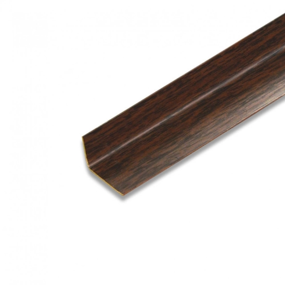 Уголок ПВХ 25х25 Идеал каштан 2.7м