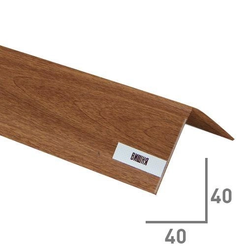 Уголок ПВХ 40х40 Идеал вишня 2.7м