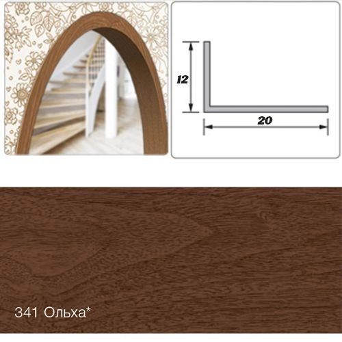 Угол арочный 20х12 Идеал ольха 2.7м