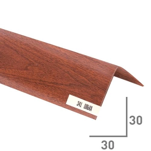 Уголок ПВХ 30х30 Идеал ольха 2.7м