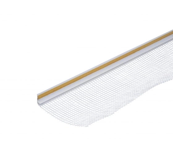 Профиль ПВХ примыкающий с сеткой 9мм 2,4м