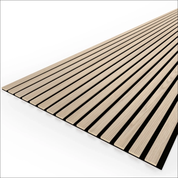 Панель МДФ акустич.Stella Comfort Light Дуб Снеж. 2780х600х9