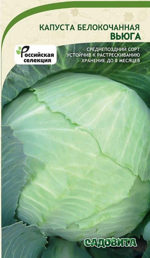 Капуста Вьюга б/к 0,3гр Садовита Ц