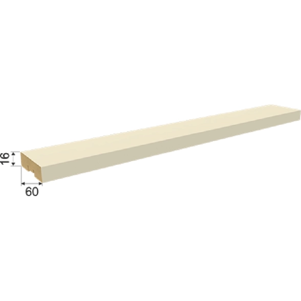 Рейка инт.МДФ STELLA Планкен Рекесс De Luxe Palomino 16*60*2700