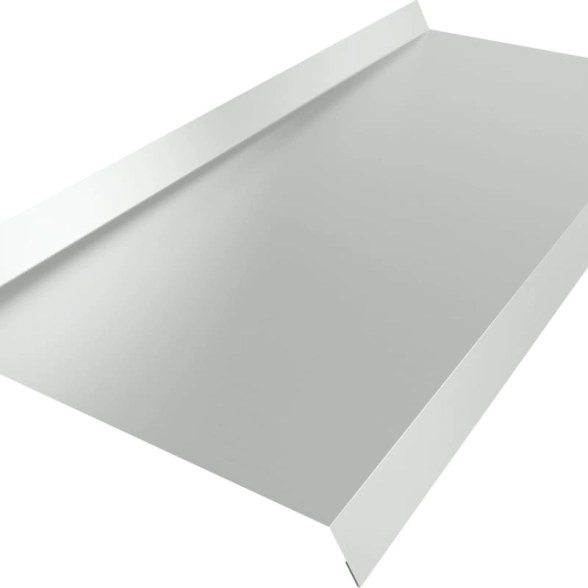 Отлив мет. белый 0,10*2м PROFBUILD