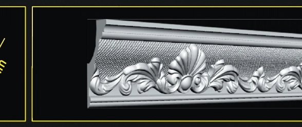 Плинтус потолочный GP-33 (34)