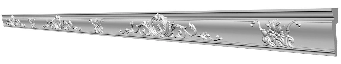 Плинтус потолочный Glanzepol GP-65 68*17 2м
