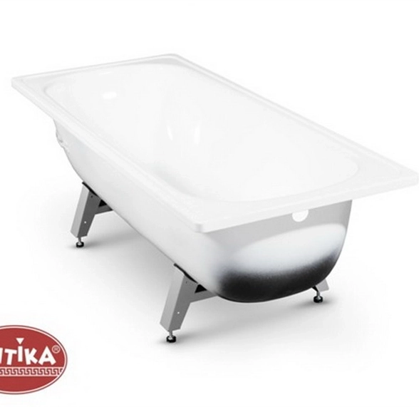Ванна сталь Antika 1,7*0,7м "Белая орхидея"+ножки