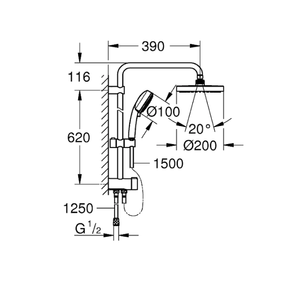 Душ.гарнитур Гроэ(Grohe)Нью Темпеста Космо 27394002-image-4