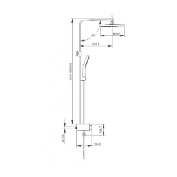 Душ.сист GAPPO G2495-1 AUT-image-1