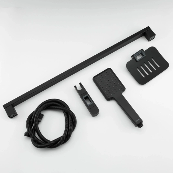 Душ гарнитур GAPPO G8013 1реж. мыльница черный-image-4
