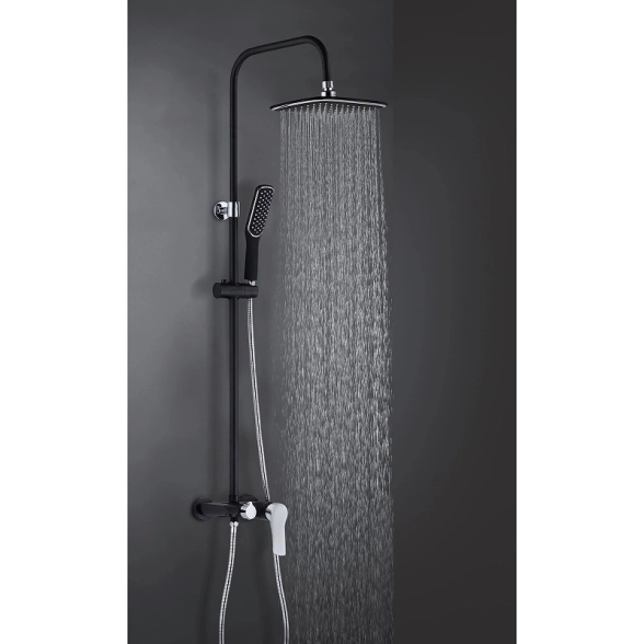Душ. система ESKO ST200Black-image-1