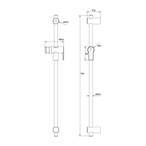 Стойка для душа IDDIS Ray RAY70G0i17 графит-image-3