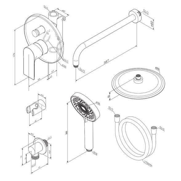 Душ система Apollo 947520300 черн.-image-7