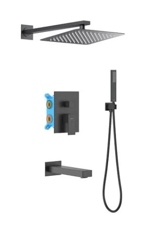 Душ. комплект AQUATEK Либра 4в1 AQ1673MB матовый черный