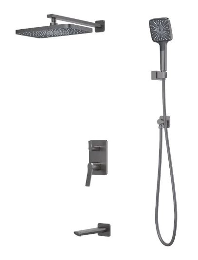 Душевая сист IDDIS Parker PARGM03i68 встройка графит матовый