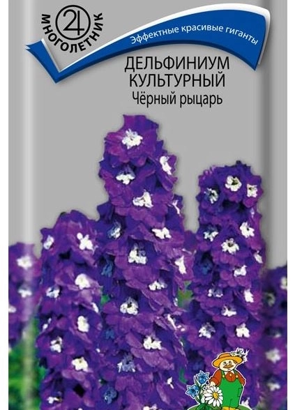 Дельфиниум культурный Чёрный рыцарь (ЦВ) ("М) 0,05гр.