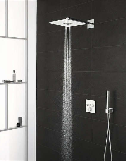Лейка верхний душ Grohe SmartActive Cube 26479LS0 хром 2 режима-image-1