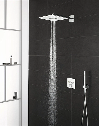 Лейка верхний душ Grohe SmartActive Cube 26479LS0 хром 2 режима-image-1