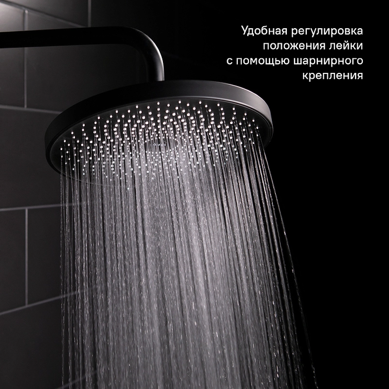 Лейка для душа IDDIS SPA26BPi64 тропический душ d260 черная-image-2