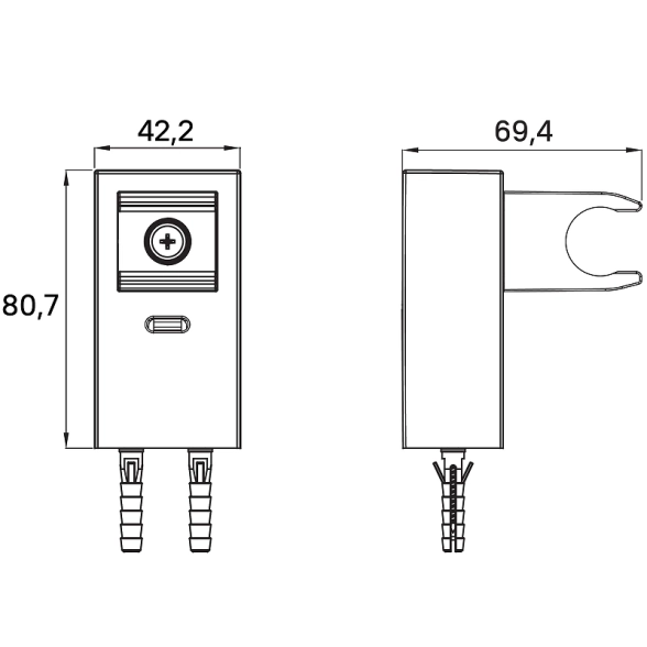 Держатель для лейки IDDIS Slide SLIBL00i53 черный матовый-image-2