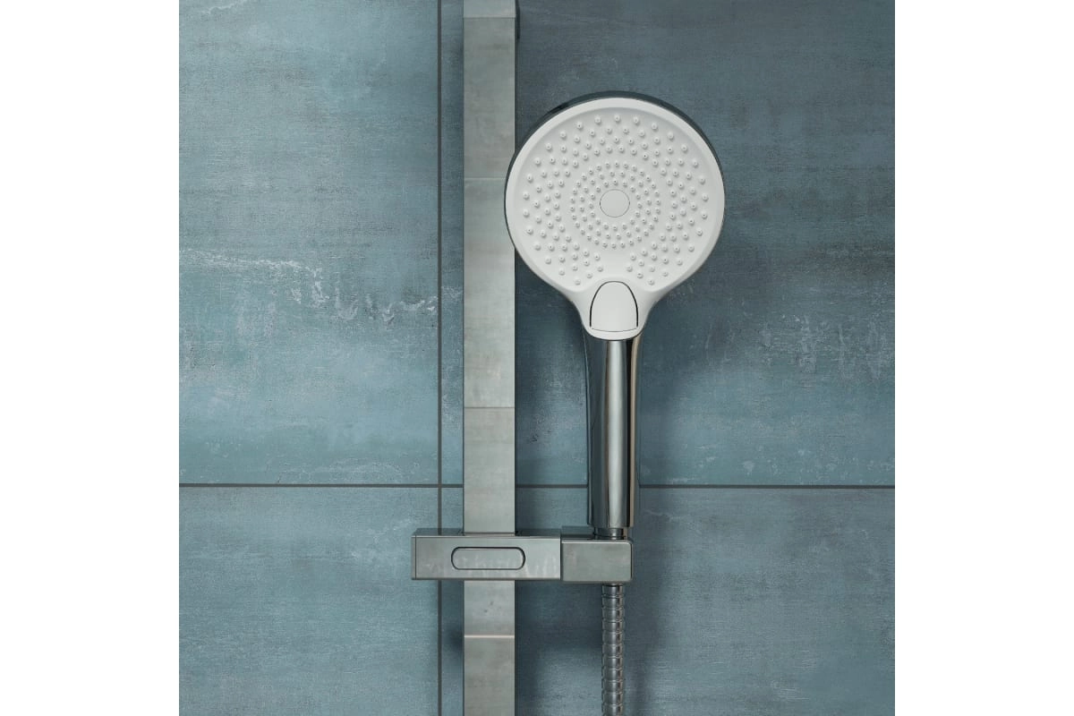 Лейка для душа IDDIS OPH12CWi18 3 режима D120мм хром+белый-image-3