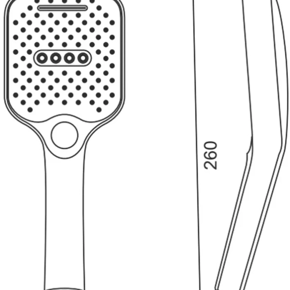 Лейка для душа Splenka S450.53 3 режима хром-image-1
