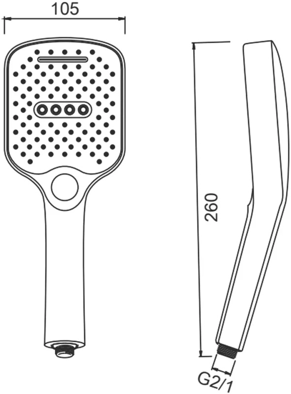 Лейка для душа Splenka S450.53 3 режима хром-image-1